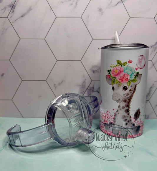 Baby Giraffe Sippy Duo Tumbler Wacky Vinyl Whatnots, LLC
