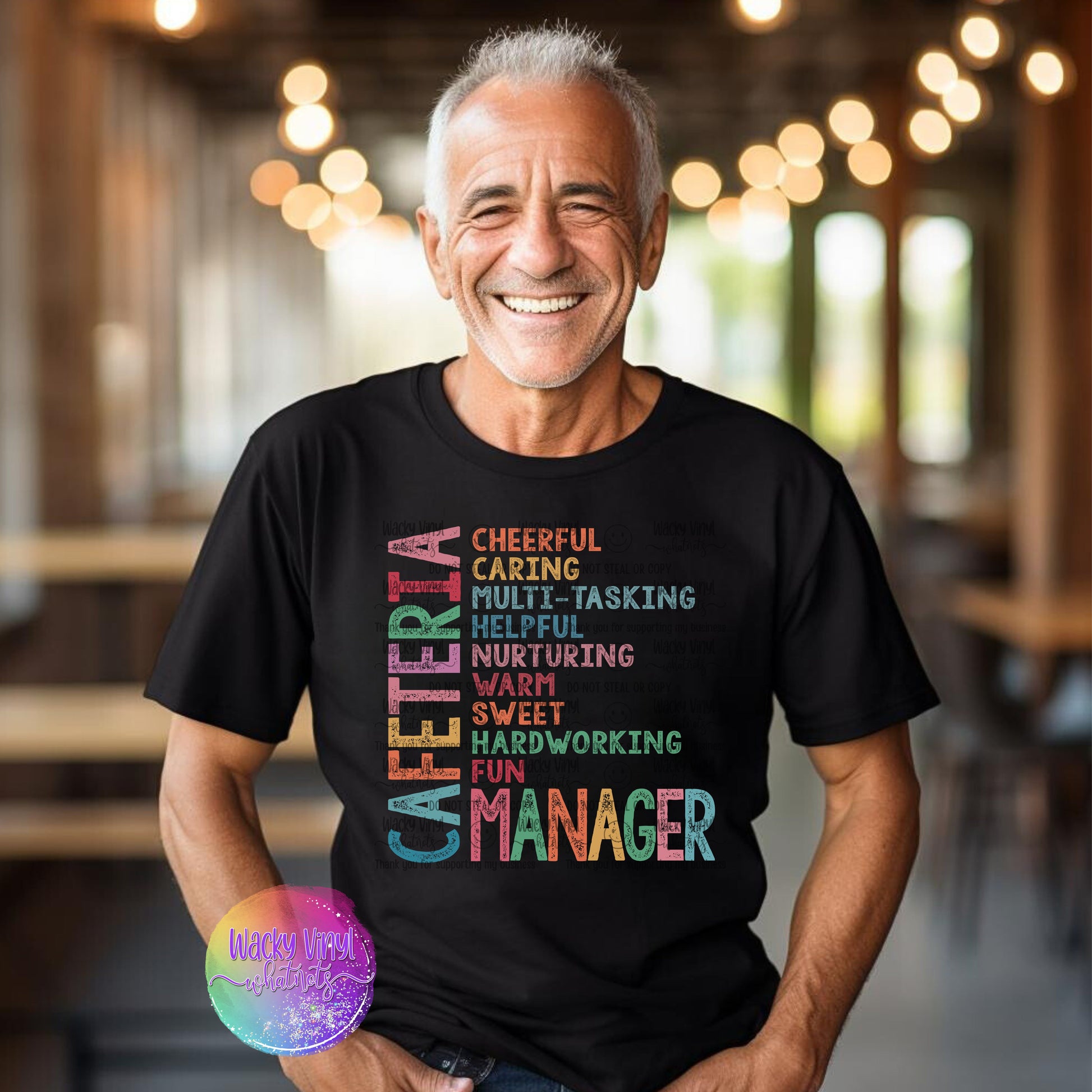 Cafeteria Manager Tee Wacky Vinyl Whatnots, LLC