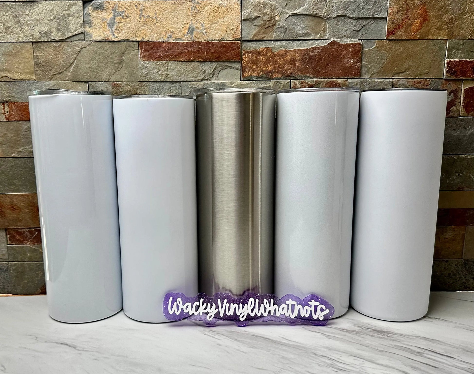 Custom 20oz Sublimation Tumbler Wacky Vinyl Whatnots, LLC