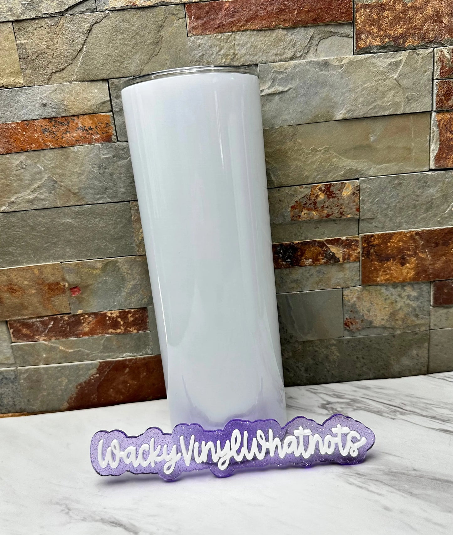 Custom 20oz Sublimation Tumbler Wacky Vinyl Whatnots, LLC