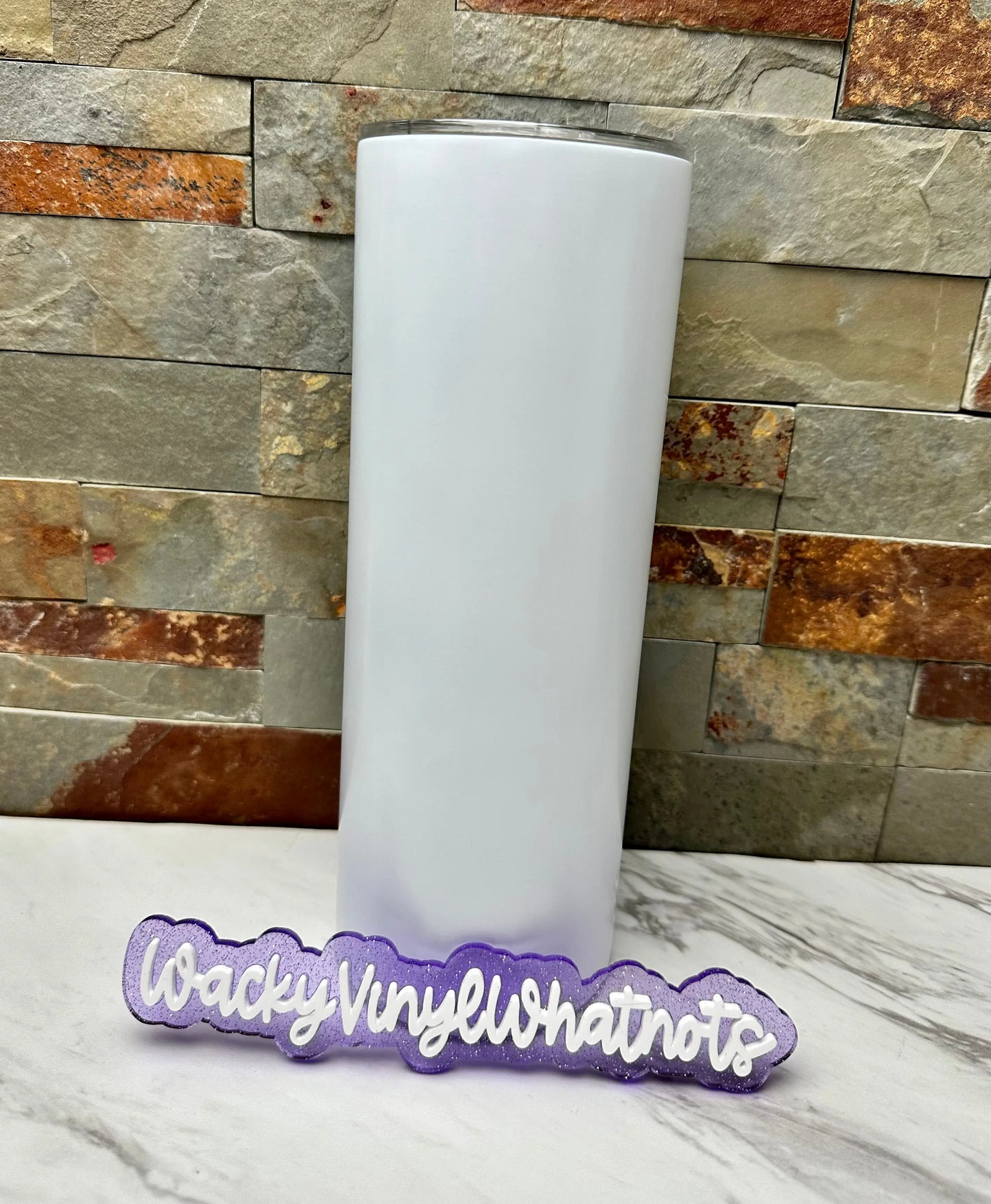 Custom 20oz Sublimation Tumbler Wacky Vinyl Whatnots, LLC