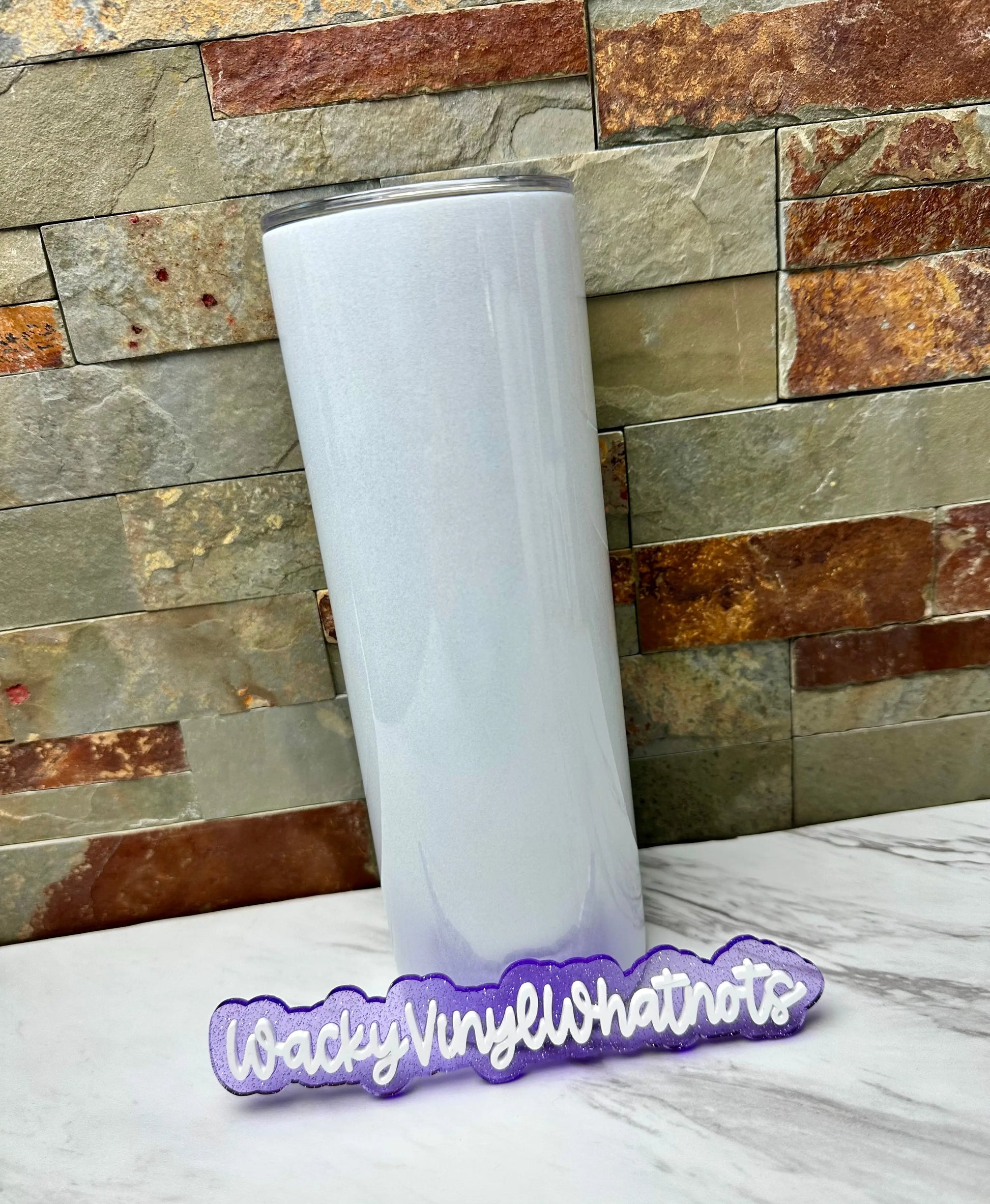 Custom 20oz Sublimation Tumbler Wacky Vinyl Whatnots, LLC