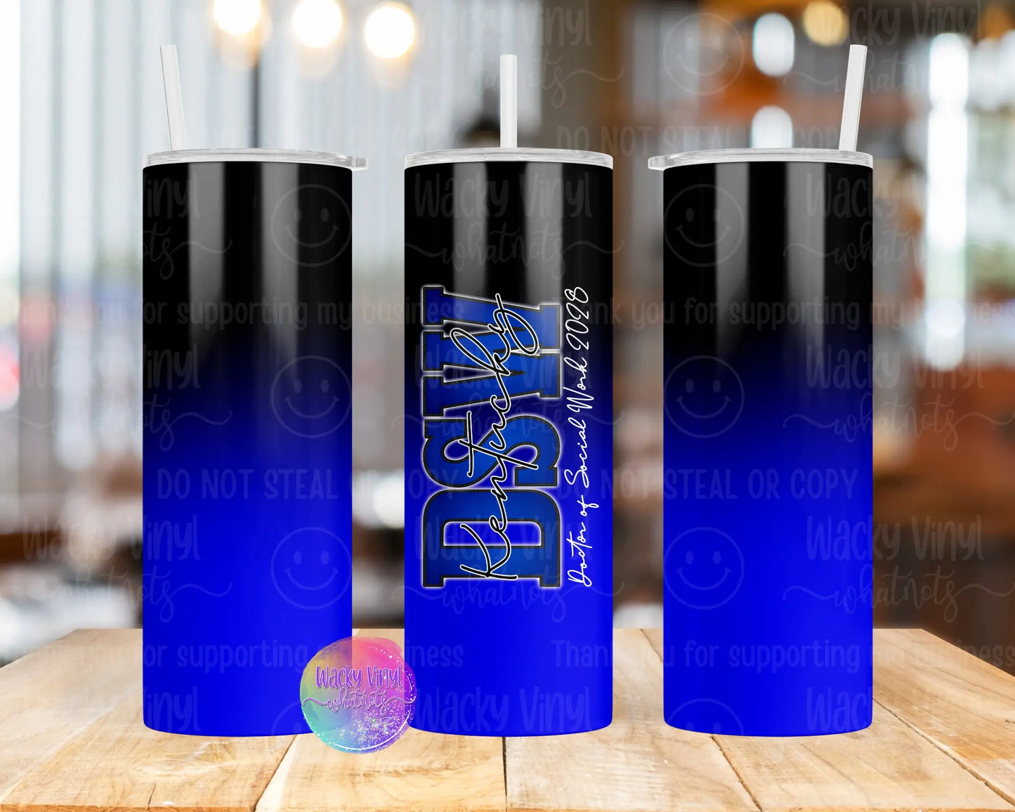 DSW 2028 Glittered Tumbler Wacky Vinyl Whatnots, LLC