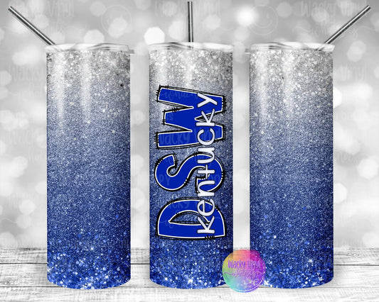 DSW Glittered Tumbler Wacky Vinyl Whatnots, LLC