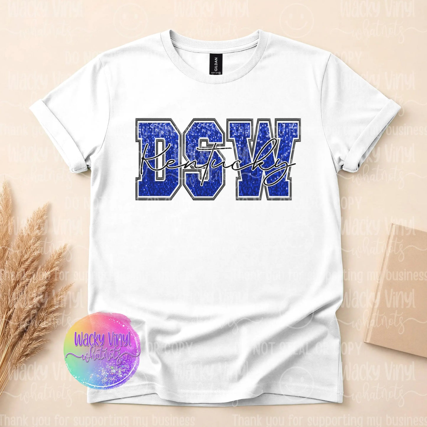 DSW Kentucky Sequins Tee Wacky Vinyl Whatnots, LLC