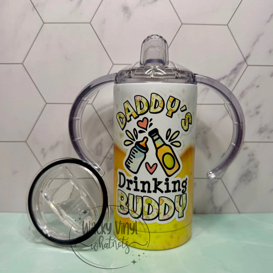 Daddy's Drinking Buddy Sippy Duo Tumbler Wacky Vinyl Whatnots, LLC