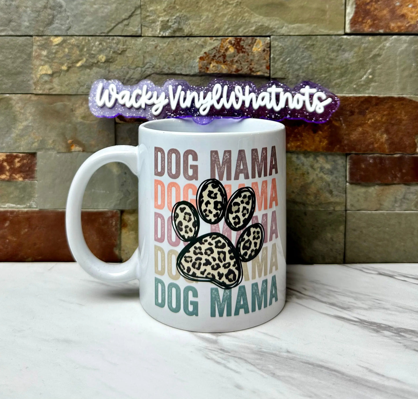 Dog Mama 11 oz Mug Wacky Vinyl Whatnots, LLC