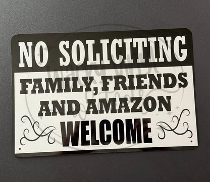 Funny No Soliciting Signs Wacky Vinyl Whatnots, LLC