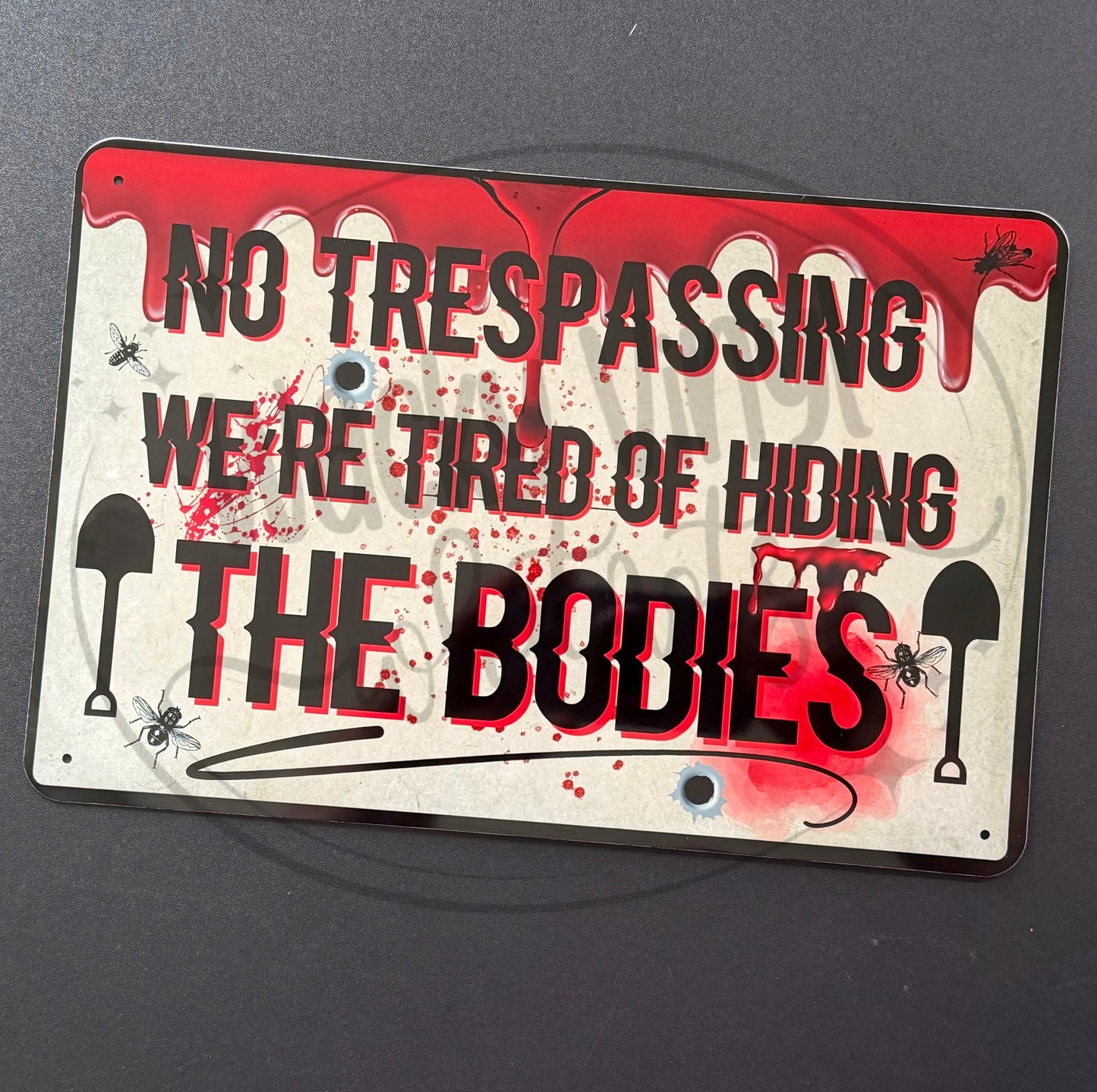 Funny No Trespassing Signs Wacky Vinyl Whatnots, LLC