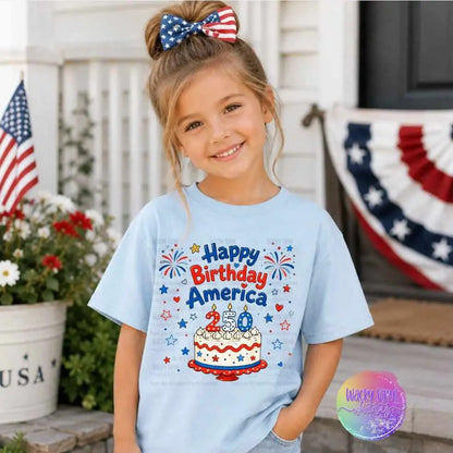 Happy Birthday America Tee Wacky Vinyl Whatnots, LLC