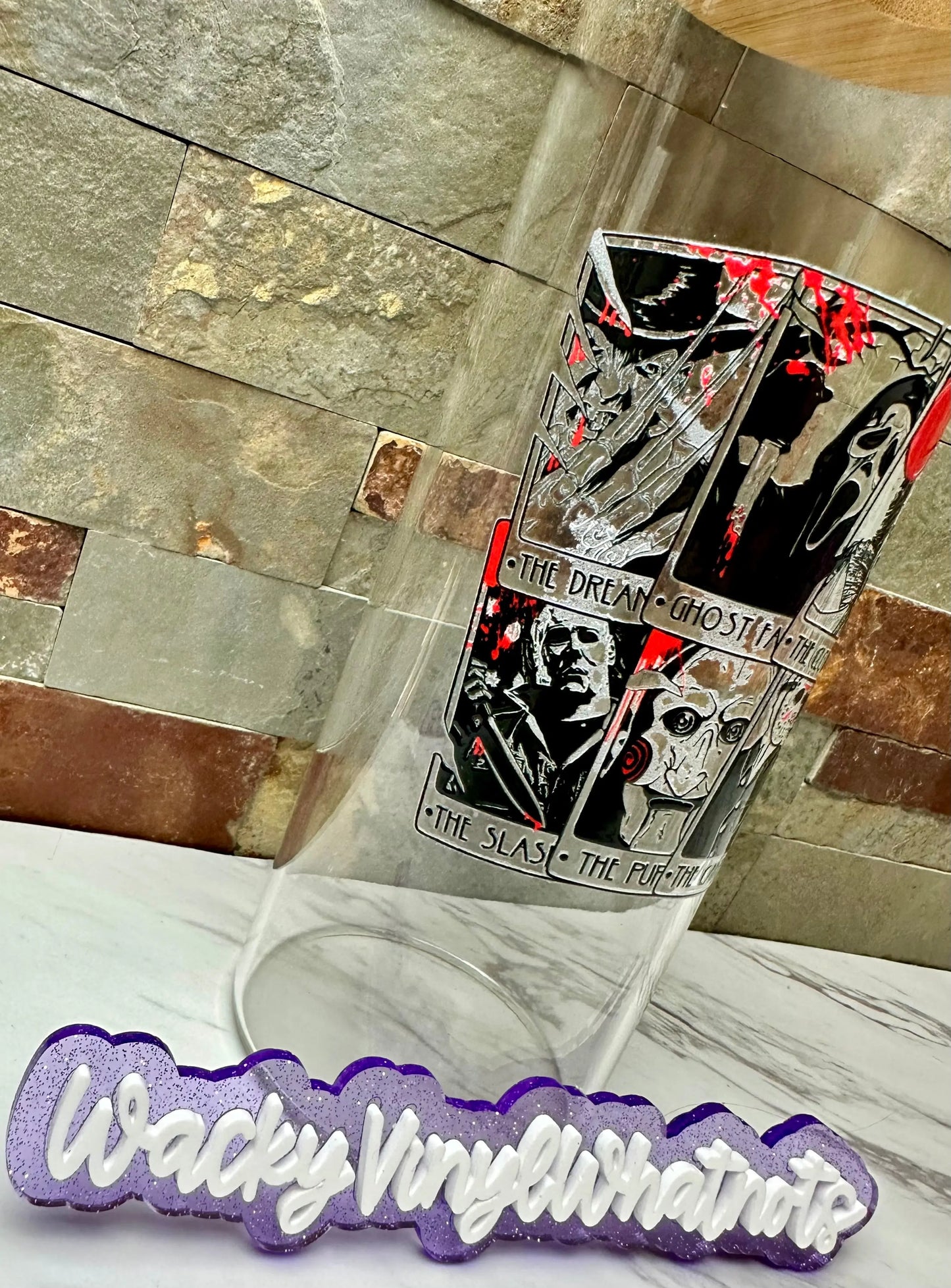 Horror Cards Glass Can Wacky Vinyl Whatnots, LLC