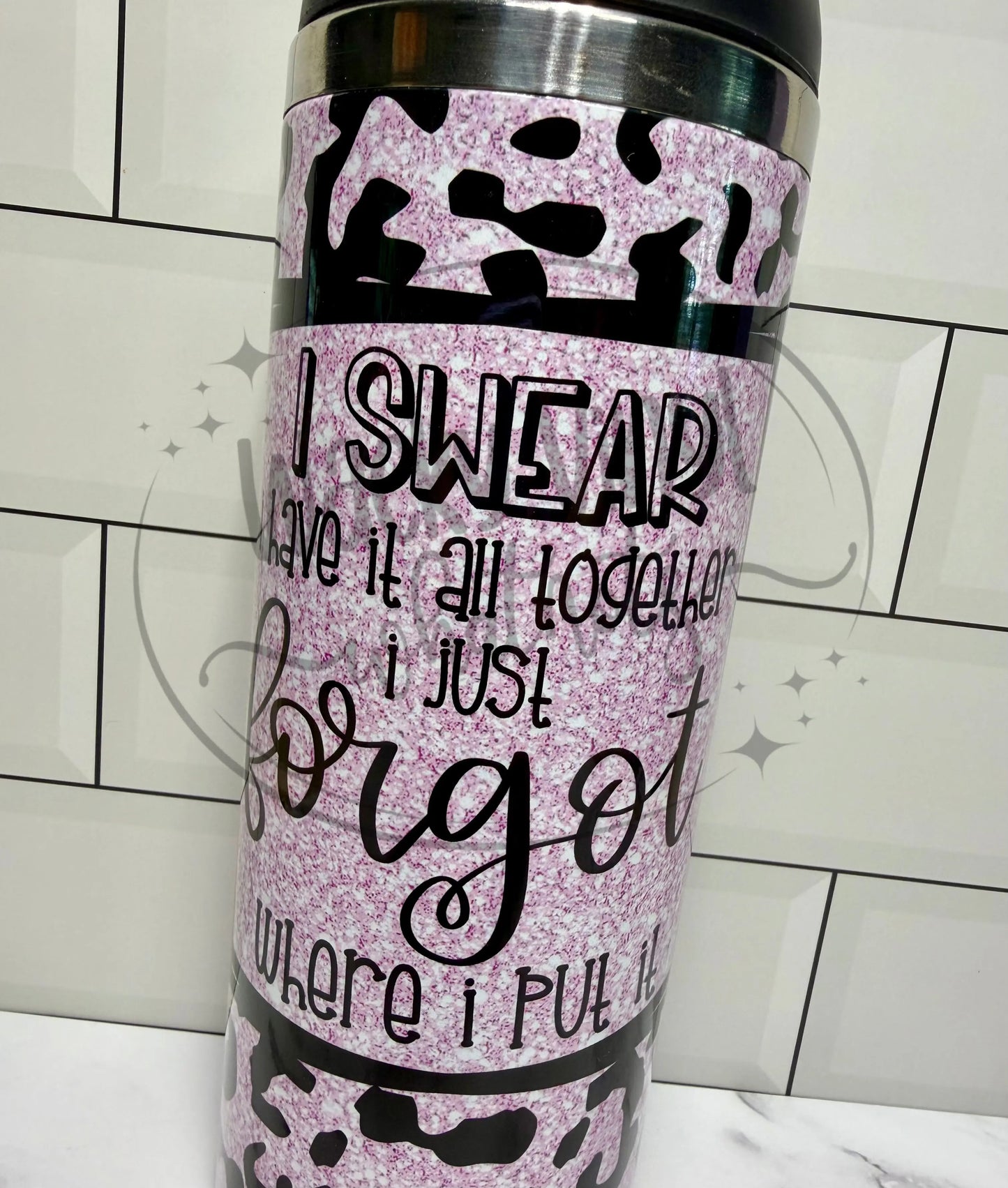 I Swear I Have It All Together Tumbler Wacky Vinyl Whatnots, LLC