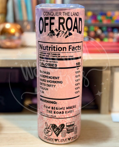 Jeep Girl Pink Tumbler Wacky Vinyl Whatnots, LLC