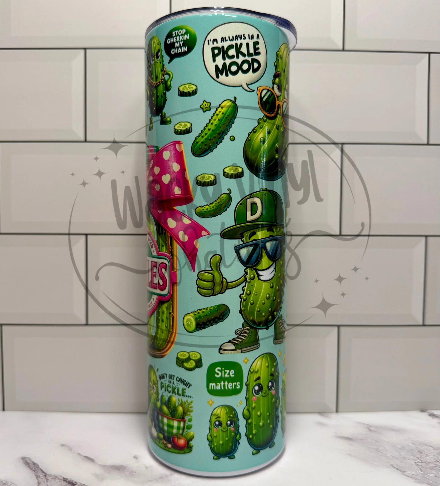 Just a Girl Who Loves Pickles Tumbler Wacky Vinyl Whatnots, LLC