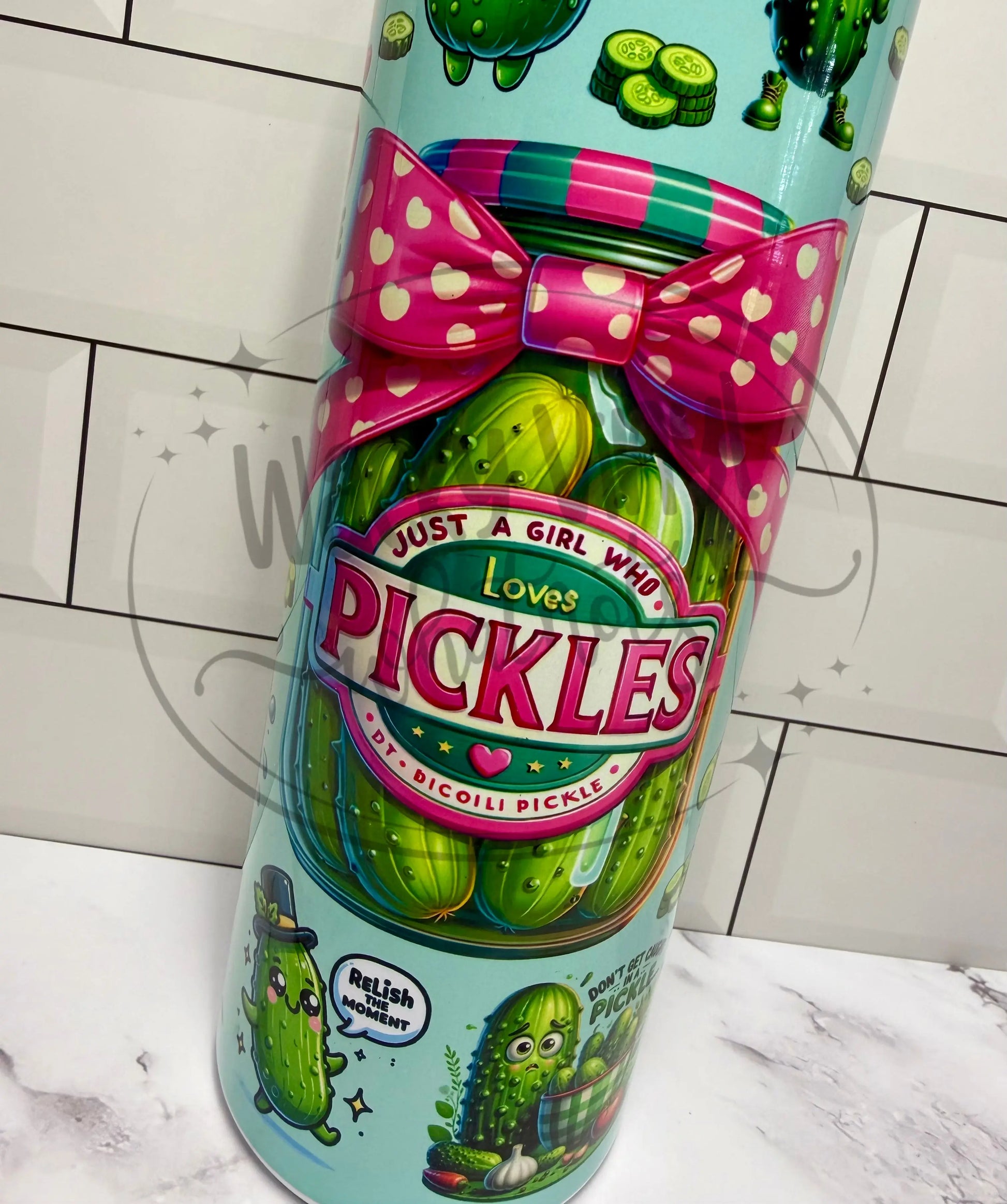 Just a Girl Who Loves Pickles Tumbler Wacky Vinyl Whatnots, LLC