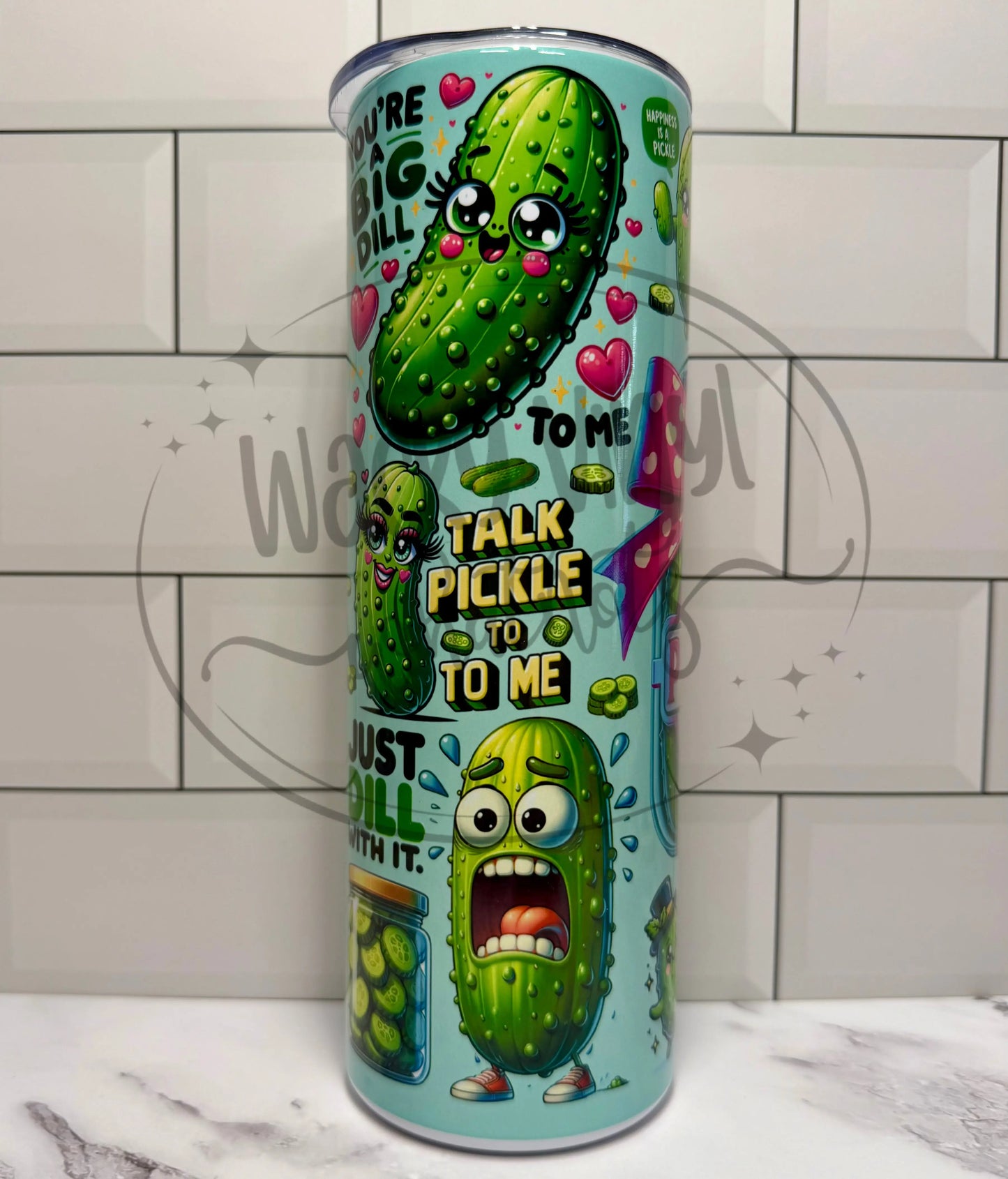 Just a Girl Who Loves Pickles Tumbler Wacky Vinyl Whatnots, LLC