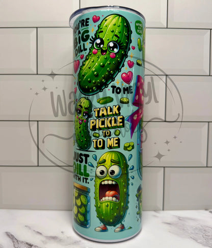 Just a Girl Who Loves Pickles Tumbler Wacky Vinyl Whatnots, LLC