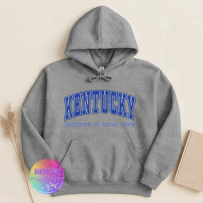 Kentucky Social Work Hoodie Wacky Vinyl Whatnots, LLC