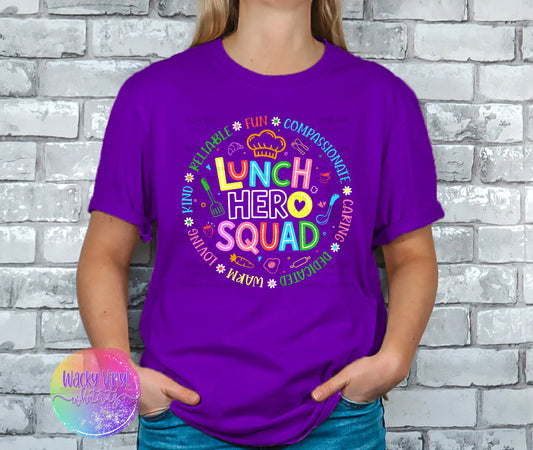 Lunch Hero Squad Tee Wacky Vinyl Whatnots, LLC