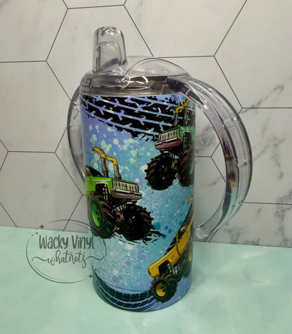 Monster Truck Sippy Duo Tumbler Wacky Vinyl Whatnots, LLC