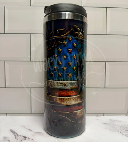Patriotic Skull Tumbler Wacky Vinyl Whatnots, LLC
