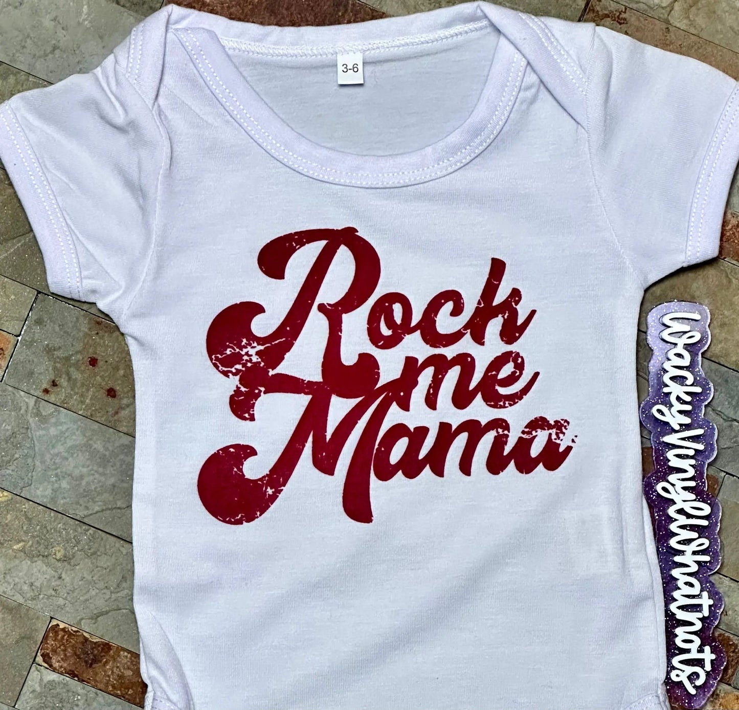 Rock On Bodysuit Wacky Vinyl Whatnots, LLC