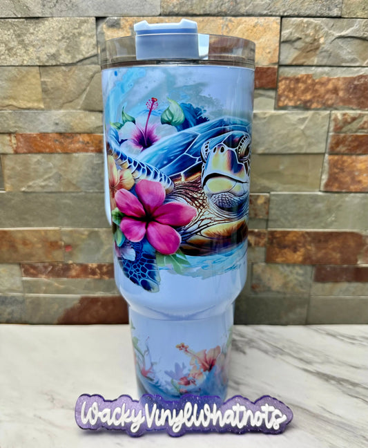 Sea Turtle Tumbler Wacky Vinyl Whatnots, LLC