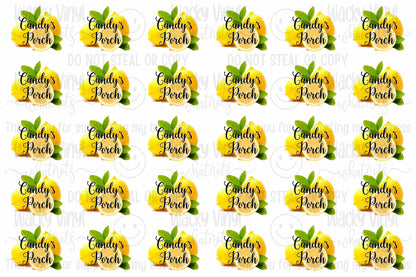 Sticker Sheet for Candy's Porch Wacky Vinyl Whatnots, LLC