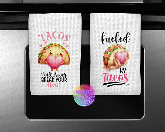 Taco Dish Towels Wacky Vinyl Whatnots, LLC