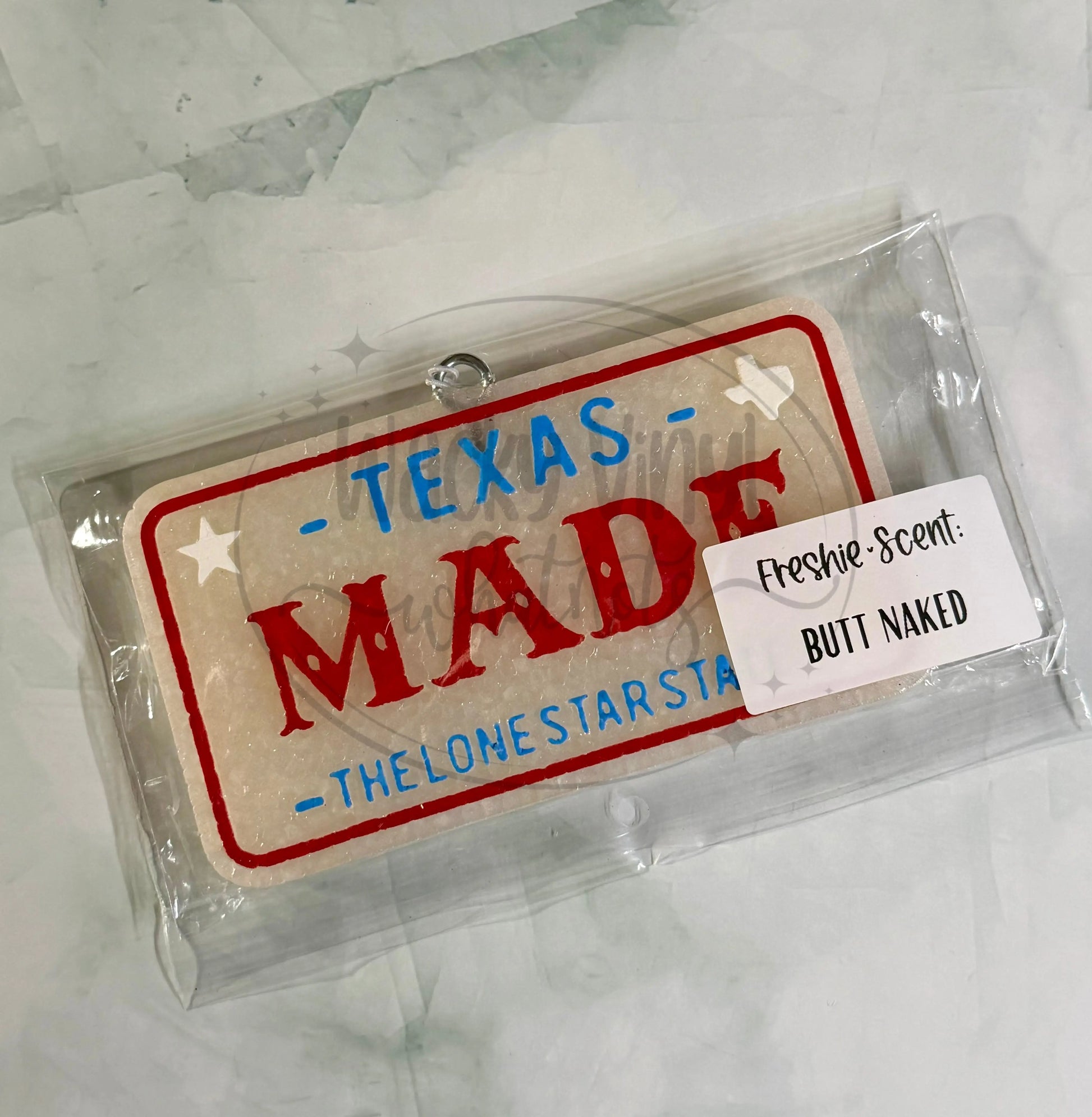 Texas Plate Freshie Wacky Vinyl Whatnots, LLC