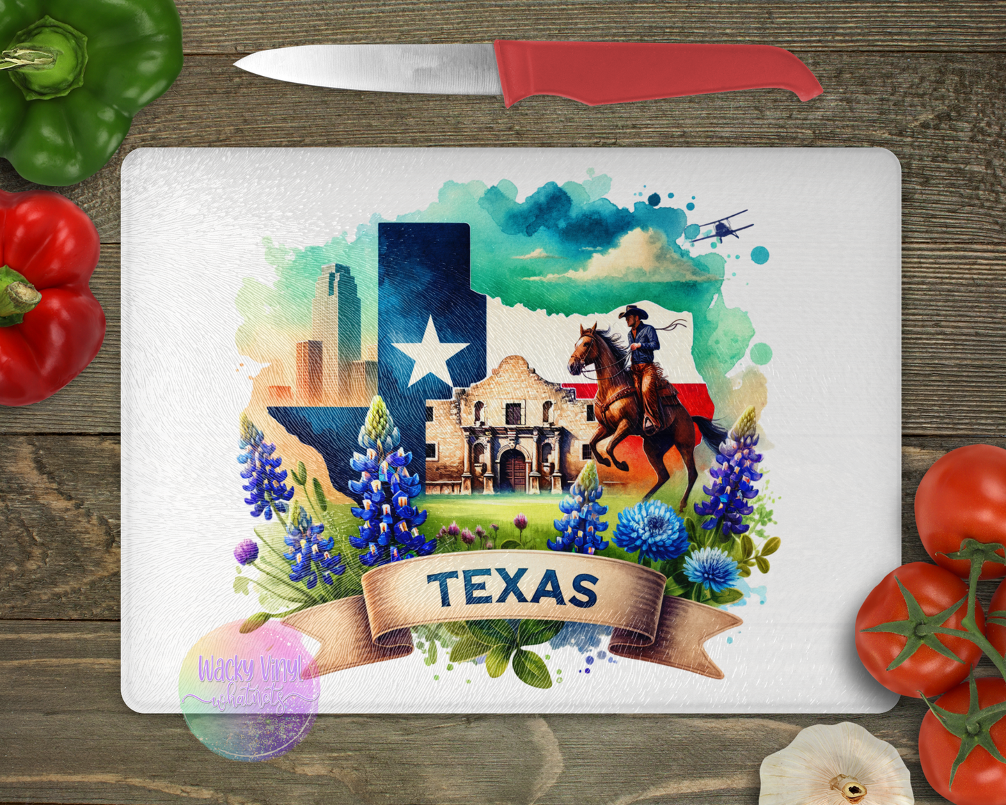 Texas Cutting Board - Large (Copy) Wacky Vinyl Whatnots, LLC