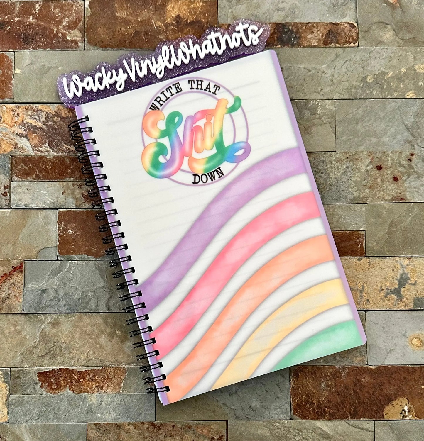 Write That Shit Down Small Notebook Wacky Vinyl Whatnots, LLC