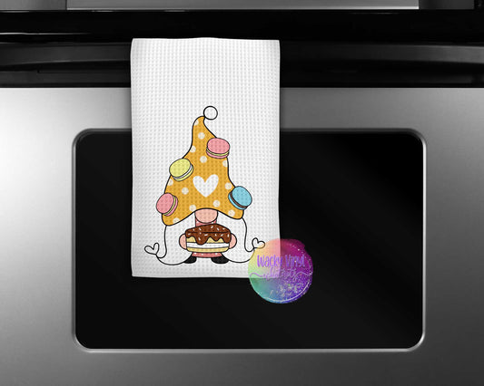 Baking Gnome Dish Towel Wacky Vinyl Whatnots, LLC