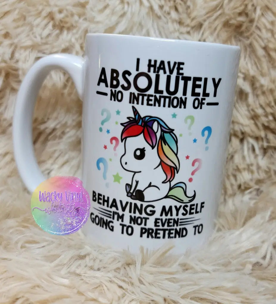 Behaving Myself Mug Wacky Vinyl Whatnots, LLC