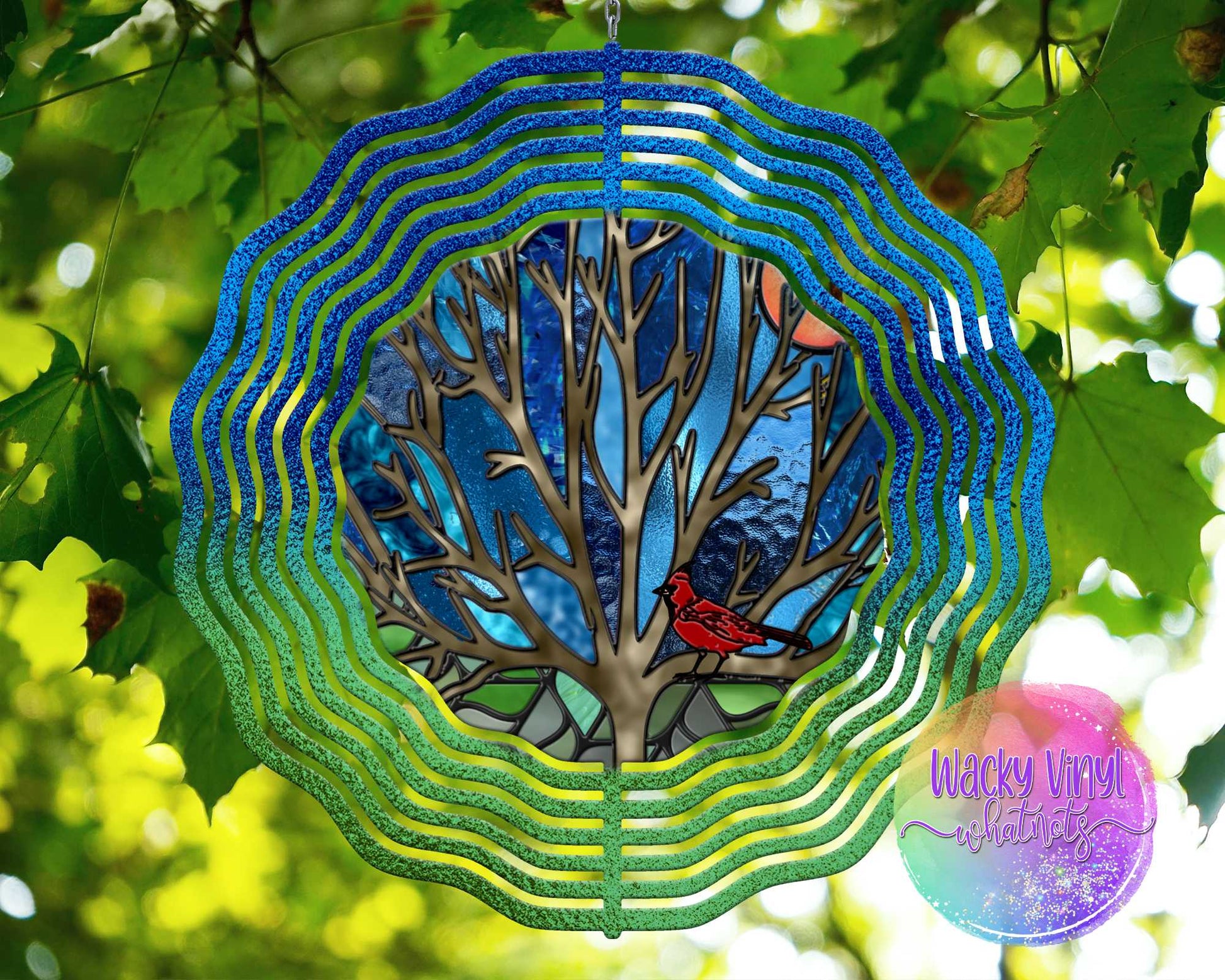 Cardinal Wind Spinner Wacky Vinyl Whatnots, LLC