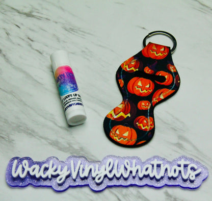 Chapstick Holder Keychain Wacky Vinyl Whatnots, LLC