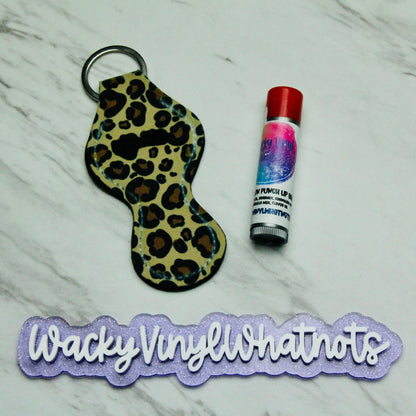 Chapstick Holder Keychain Wacky Vinyl Whatnots, LLC