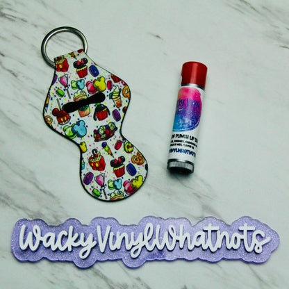 Chapstick Holder Keychain Wacky Vinyl Whatnots, LLC