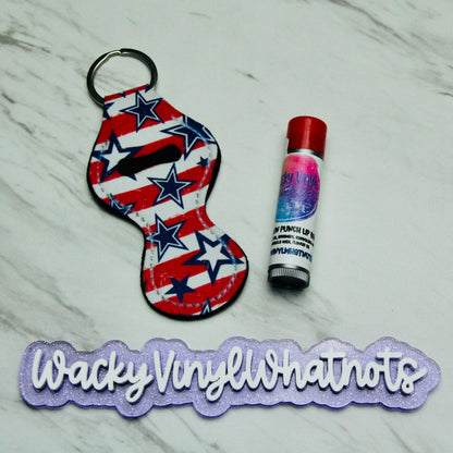 Chapstick Holder Keychain Wacky Vinyl Whatnots, LLC