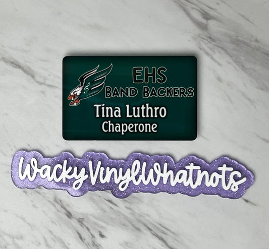 Custom Badge Order Wacky Vinyl Whatnots, LLC