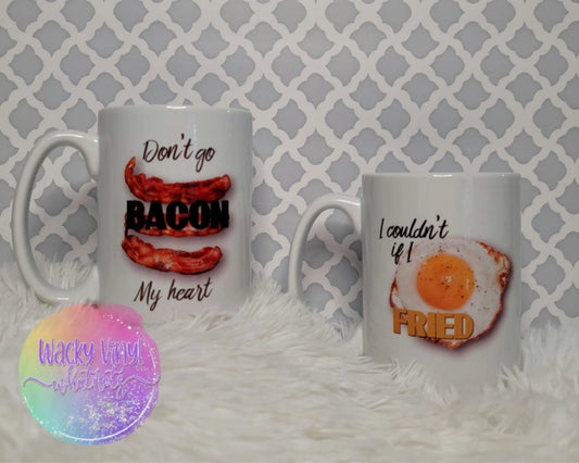 Cute Couple Mug Set Wacky Vinyl Whatnots, LLC