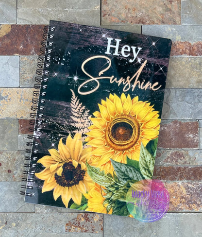 Hey Sunshine Small Notebook Wacky Vinyl Whatnots, LLC