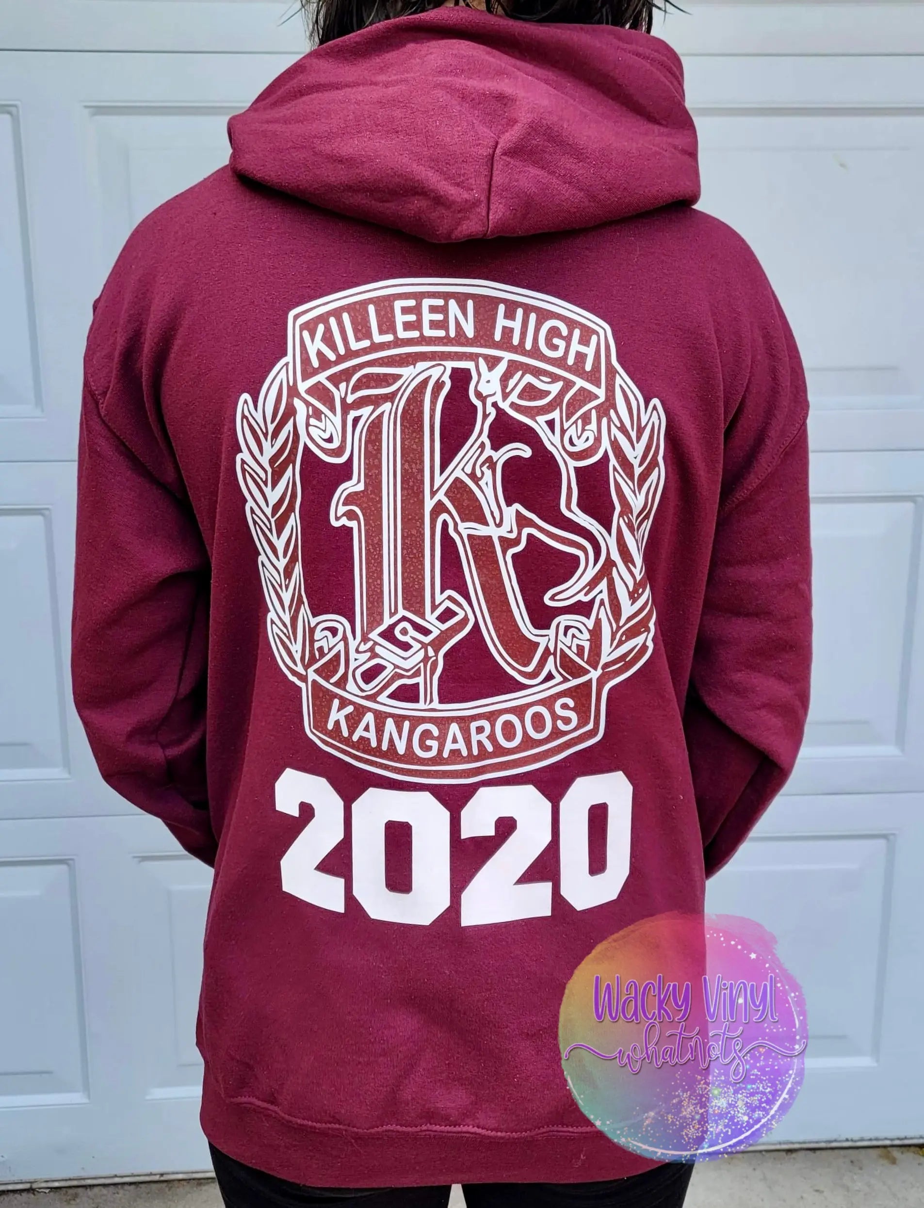 Killeen High Zipper Hoodie Wacky Vinyl Whatnots, LLC