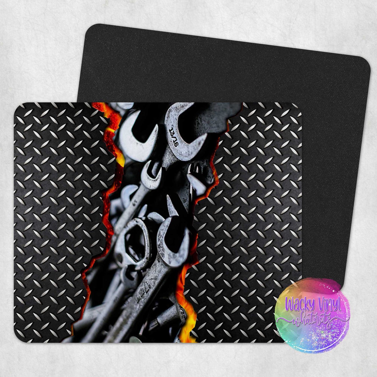 Mechanic Mouse Pad Wacky Vinyl Whatnots, LLC