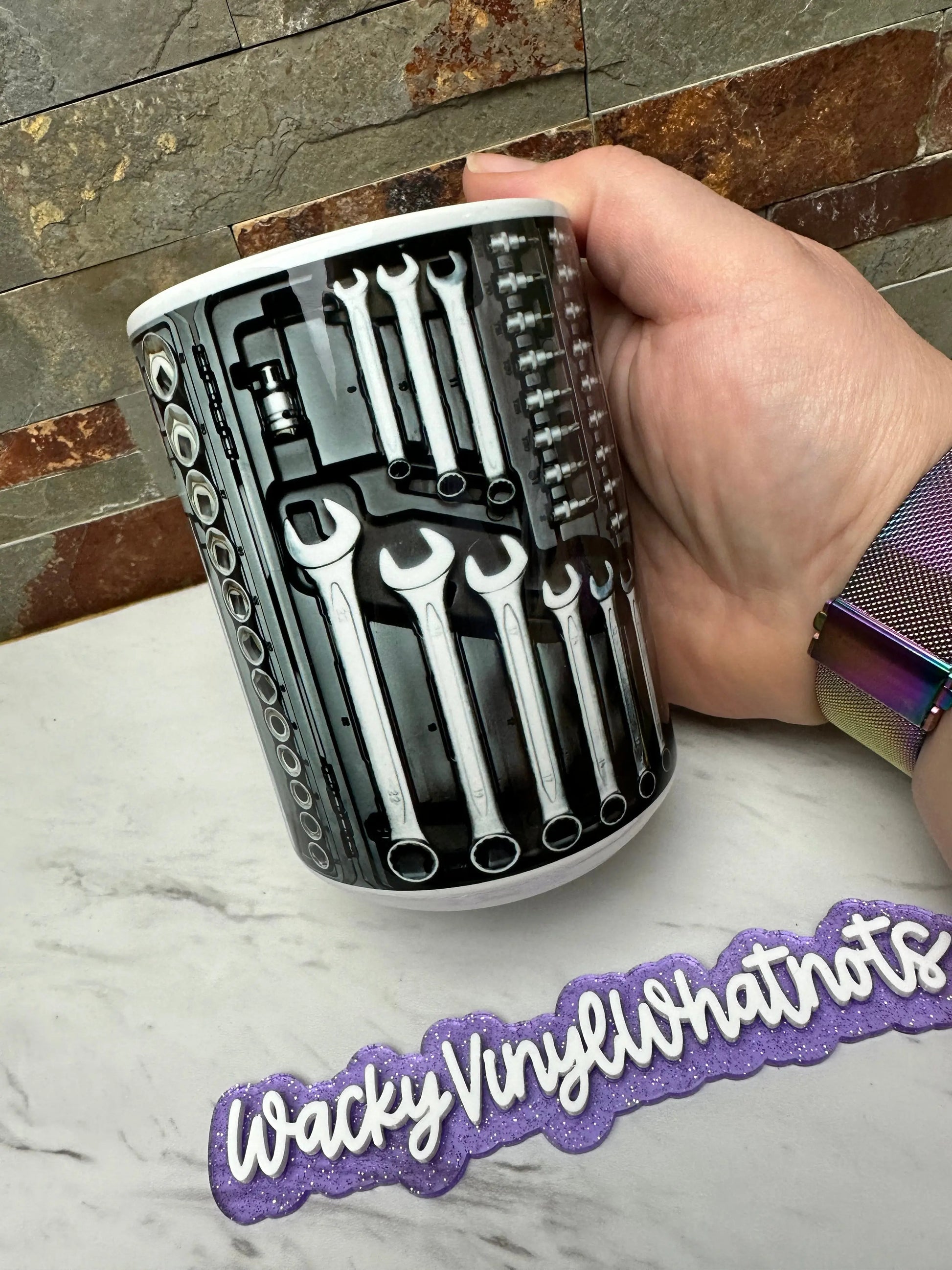 Mechanic Mug Wacky Vinyl Whatnots, LLC