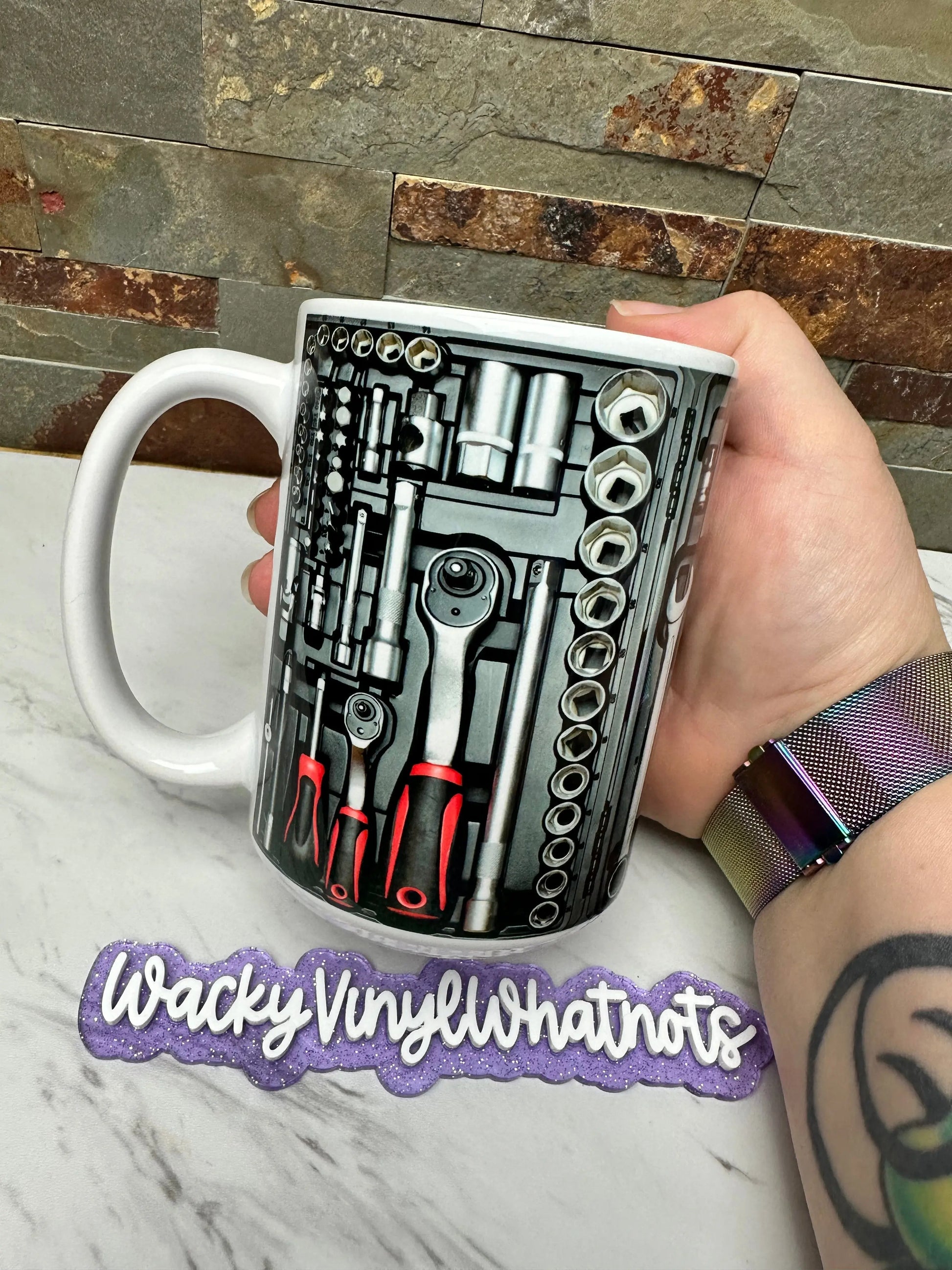 Mechanic Mug Wacky Vinyl Whatnots, LLC