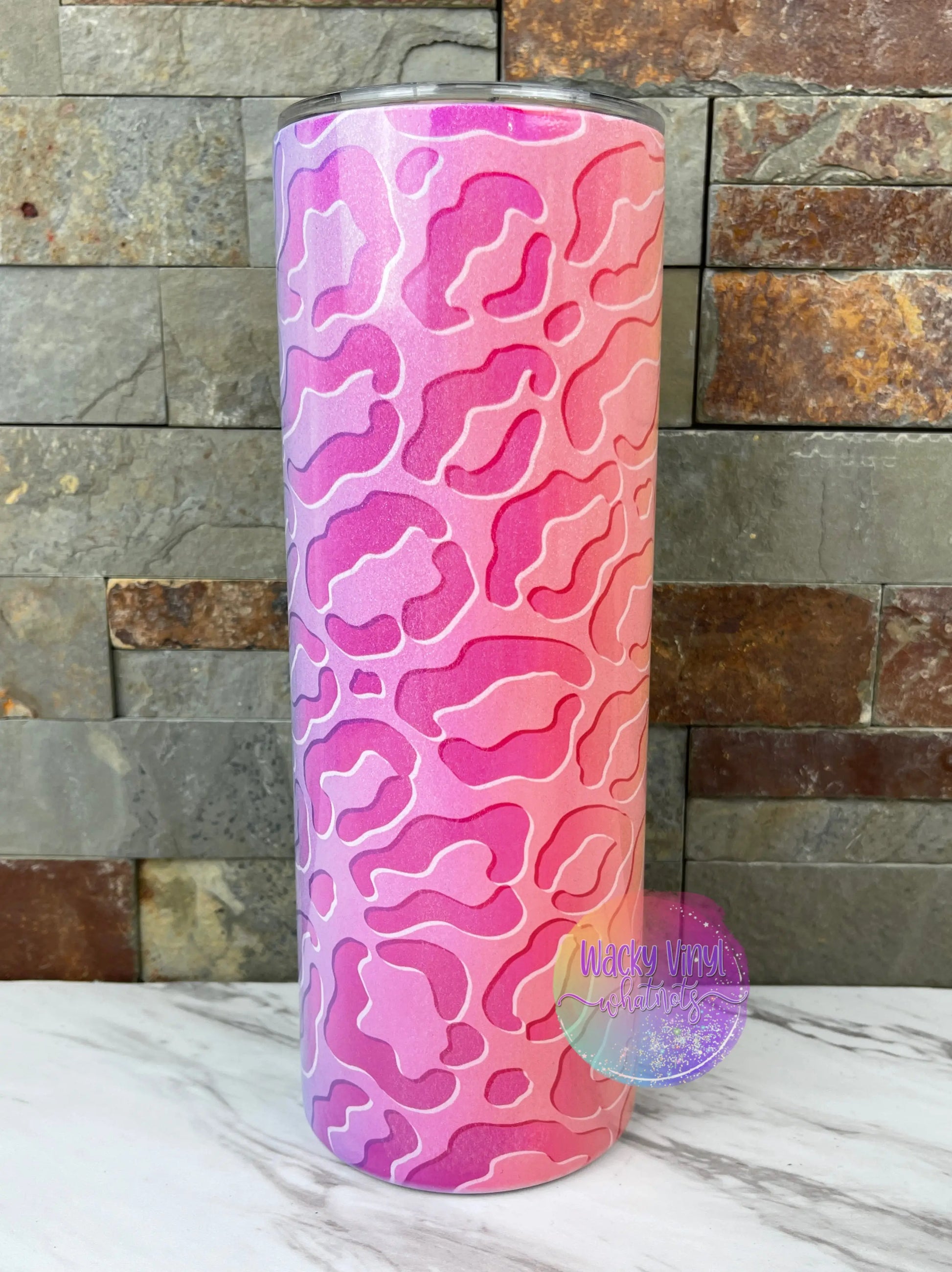 Neon Leopard Tumbler Wacky Vinyl Whatnots, LLC