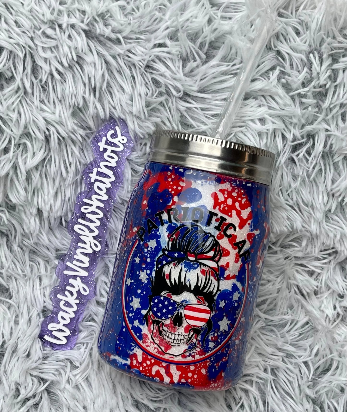 Patriotic AF Tumbler Wacky Vinyl Whatnots, LLC