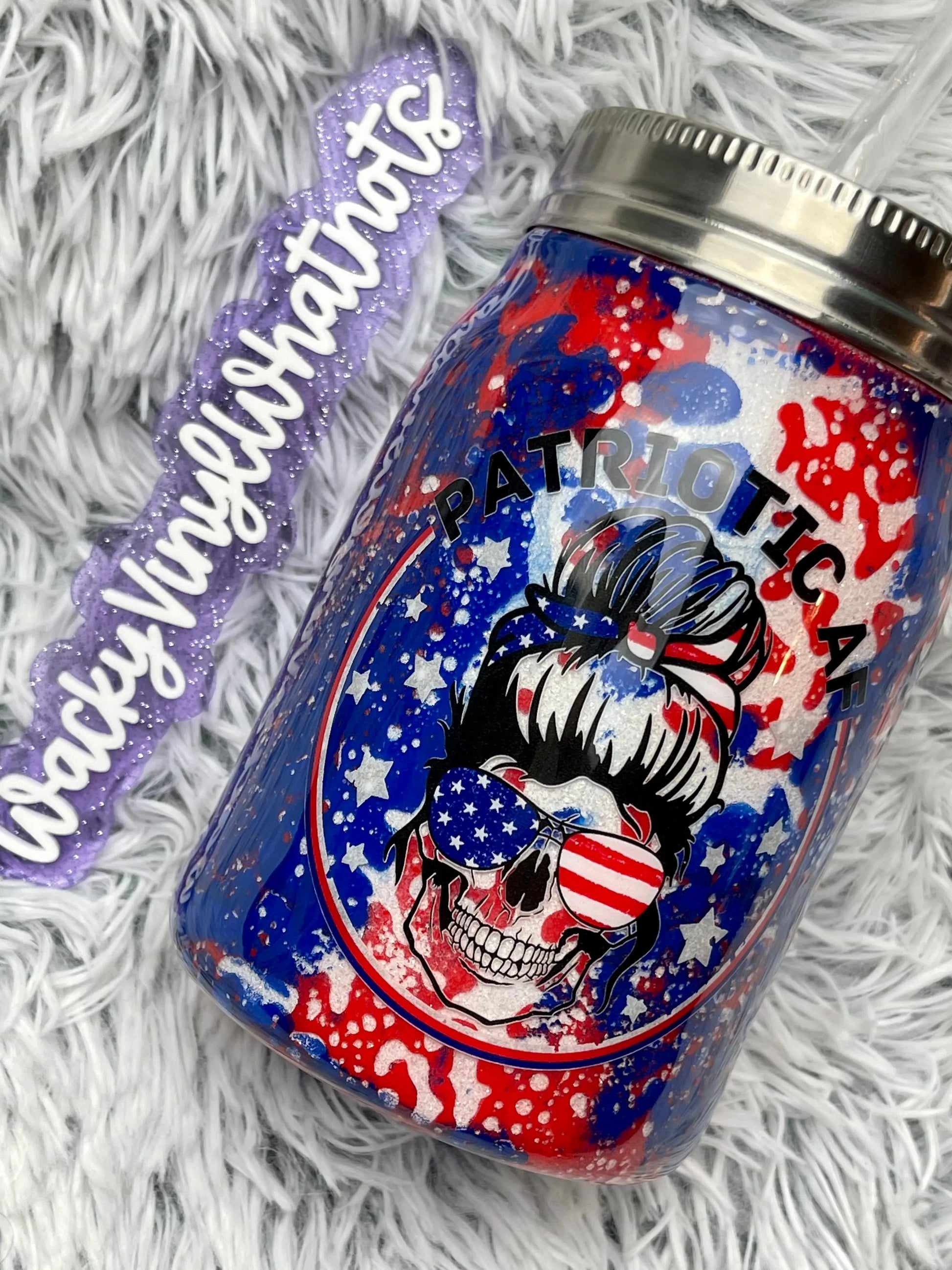 Patriotic AF Tumbler Wacky Vinyl Whatnots, LLC