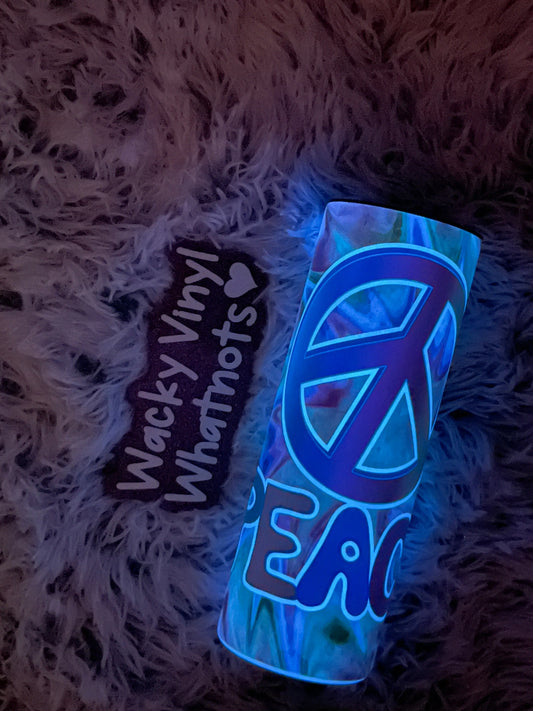 Peace Tumbler - Glow Wacky Vinyl Whatnots, LLC